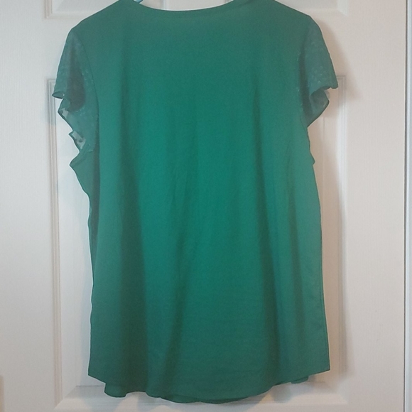 NWT VAN HEUSEN LARGE GREEN TOP - Picture 4 of 5